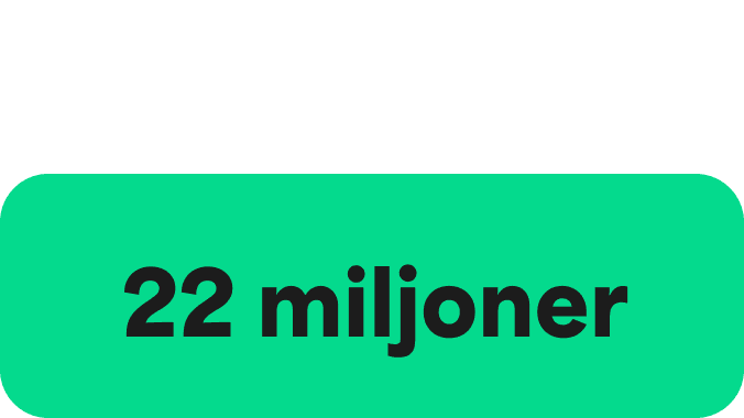 A Green icon showcasing a large Green circle and two smaller ones on either side, in a diagonal format. The words 22 Million are written in the centre.