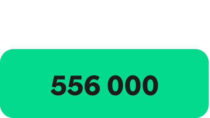 A Green icon showcasing a large Green circle and two smaller ones on the either side, in a diagonal format. The words 229 thousand are written in the centre.