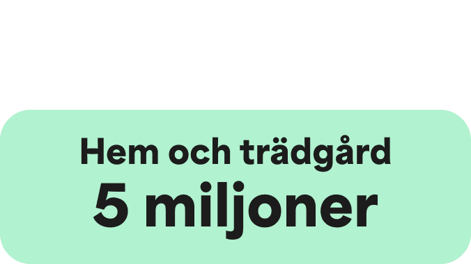A Green icon showcasing a large Green circle and two smaller ones on the right hand side. The words Home and Garden
4.9 Million are written in the centre.